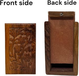 Urna Funeraria de Madera Hecha a Mano para Cenizas de Mascotas, Caja Conmemorativa para Mascotas Queridas, Macho o Hembra Adulto, con Logotipo Personalizado - Product Image 3