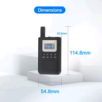 Pemandu Wisata Nirkabel Berkinerja Tinggi 2.4G dengan Daya Tahan Baterai Lama dan Komunikasi Bluetooth 7701R Mini Gantung di Telinga