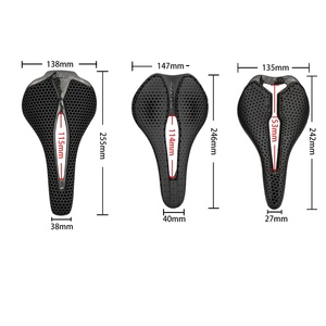 Selle de Vélo ZTTO en Fibre de Carbone Imprimée 3D Super Légère, Rail Creux, pour <span class=keywords><strong>VTT</strong></span>, Gravel, Vélo de Route, avec Coussin Confortable et Respirant - Product Image 2