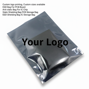 Custom 10x15cm ESD Shielding Bags Hard Disk Drive Packaging Bag Antistatic ESD Shielding Open Top ESD Shielding Bag