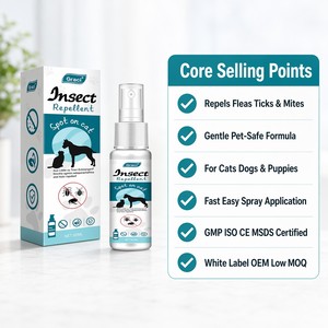 <span class=keywords><strong>Spray</strong></span> Répulsif <span class=keywords><strong>Anti</strong></span>-Insectes Graci <span class=keywords><strong>pour</strong></span> Animaux de Compagnie - Traitement Naturel <span class=keywords><strong>Anti</strong></span>-Puces, Tiques et Acariens <span class=keywords><strong>pour</strong></span> Chats et Chiens 60ml - Marque Blanche OEM Vente en Gros - Product Image 2