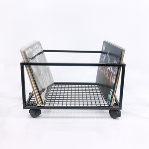 แท่นวางอัลบั้มโลหะพร้อมล้อชั้นวาง <span class=keywords><strong>CD</strong></span> สำหรับร้านค้าขายปลีก - Product Image 3