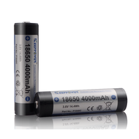 Keeppower 4000mAh 18650 Baterai Li-ion Terproteksi Isi Ulang Kapasitas Tinggi P1840C 3.6V untuk Perangkat Senter IEC UN38.3