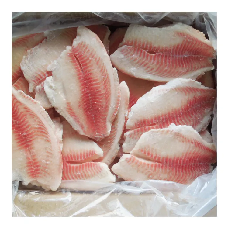 Filete de tilapia fresco congelado IQF IVP Precio al por mayor con tamaño 2-3 oz 3-5 oz 5-7 oz 7-9 oz