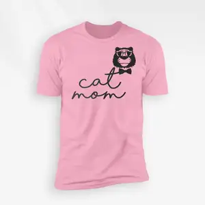 مخصص شعار القط أمي طباعة الشاشة تيشيرتات مخصصة تصنيع وطباعة تيشيرتات قطنية