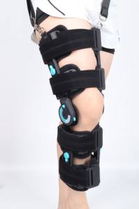 Sertifikat CE ikat pinggang gaya dapat disesuaikan, penyangga lutut ortopedi pereda nyeri dan perlindungan sendi rehabilitasi - Product Image 4