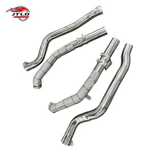 Tuyau d'échappement long en acier inoxydable poli JTLD pour 2014 benz E63 <span class=keywords><strong>Amg</strong></span> W212 <span class=keywords><strong>4</strong></span> <span class=keywords><strong>Matic</strong></span> AWD 5.5 V8 - Product Image 5