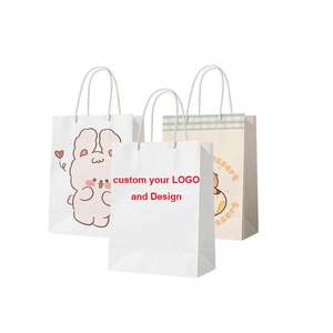 Wholesale Premium Luxury With Handle For <b>Small</b> Business Custom Paper <b>Shopping</b> Bags - Product Image 1