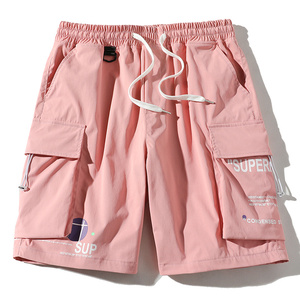 2020 nouveau modèle <span class=keywords><strong>grande</strong></span> poche <span class=keywords><strong>taille</strong></span> élastique demi-short coloré hommes short <span class=keywords><strong>cargo</strong></span> vêtements shorts - Product Image 5