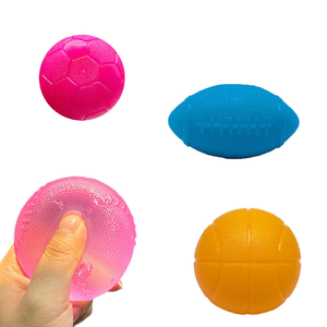 4 styles de balles anti-stress en silicone de couleur unie, <span class=keywords><strong>football</strong></span>, basketball, jouet amusant pour les filles, les employés de bureau, les étudiants - Product Image 4