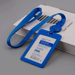 Custom Logo Holder ID Card Name Tag with <b>Polyester</b> <b>Lanyard</b> Silk Screen Horizontal Vertical Business Work Card - Product Image 4