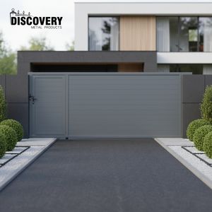 Porte coulissante en aluminium minimaliste moderne pour entrée extérieure résidentielle - Product Image 3