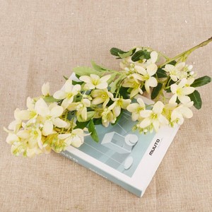 Fleurs artificielles de Murraya Paniculata blanches parfumées, branche unique, décoration d'intérieur, arrangement floral en soie plastique - Product Image 2