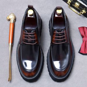 Zapatos Oxford de Lujo de Alta Calidad Hechos a Mano para Hombre, con Punta Cuadrada, Cordones, Transpirables, Antideslizantes, Ligeros, para Oficina y Trabajo - Product Image 4