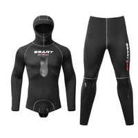 Combinaison de plongée en néoprène unisexe de haute qualité 3 mm, ensemble deux pièces pour la plongée sous-marine en eau chaude, combinaisons de plongée de grande taille