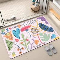 Tapis de salle de bain moderne personnalisé avec logo, antidérapant, absorbant l'eau, doux pour les animaux domestiques, écologique, rembourré, pour la maison et la salle de bain, lavable en machine