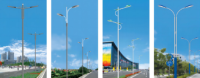 Autocad绘图200W路灯热镀锌钢杆IP66防护等级直流电源户外/道路节能型10年质保