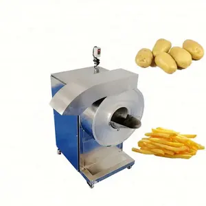 Cortador de batata frita elétrica industrial, cortador elétrico de batatas fritas, batatas fritas, cenoura