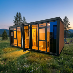 Casa Contenedor Prefabricada de Lujo con Paredes de Cristal, 20ft 40ft, Edificio Modular con Máxima Luz Natural y Diseño Abierto para Resort o Casa de Vacaciones - Product Image 1