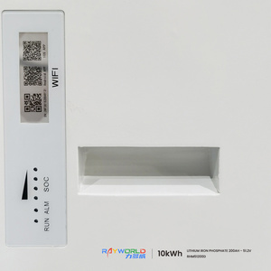 Batterie de stockage d'énergie rechargeable Rayworld 10 kWh 51,2 V 200 Ah LiFePO4 Lithium-Ion (type roue) compatible avec le réseau hybride - Product Image 6