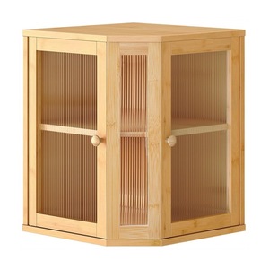 Panera de Bambú de Esquina con Doble Puerta, Almacenamiento para Encimera de Cocina, a Prueba de Polvo y Agua, Gran Capacidad - Product Image 5