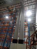 Conduit d'air en tissu HVAC, conduit d'air rond en tissu FR, conduit de conteneur d'air