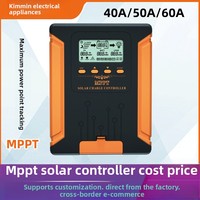 Contrôleur solaire MPPT 40A 50A 60A, système intelligent, contrôleur de charge-décharge de batterie et de panneau PV CM-40ACM-50ACM-60A, Zhejiang Chine