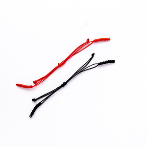 Lucky Charm <strong>Bracelet</strong> <strong>String</strong> - Pre-Strung with Lucky Knot, Easy to Finish DIY Red Braided Cord, Meaningful Gift - Product Image 3