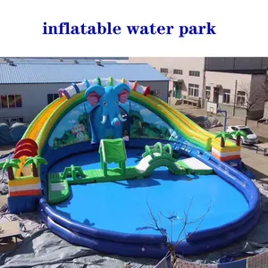 Parque inflable de agua caliente, parque de agua inflable barato, piscina de agua, 2021