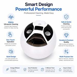 เครื่องทำความสะอาดอัลตราโซนิก UV 45kHz สำหรับเครื่องประดับ นาฬิกา ที่ครอบฟัน ฟันปลอม รีเทนเนอร์ อุปกรณ์จัดฟัน - Product Image 5