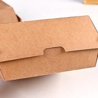 Boîte d'emballage pour hamburger jetable, résistante à la graisse, biodégradable, boîte à lunch personnalisée, boîte en papier bento
