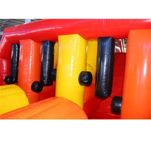 Parcours d'obstacles gonflable géant de 15 m de style américain - Défi de course commercial pour 4 joueurs - Product Image 4