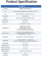 Jetson Xavier NX 16GB EA-B310 16GB tertanam tepi AGV Robot menyetir sendiri taksi Produk pengiriman tanpa awak