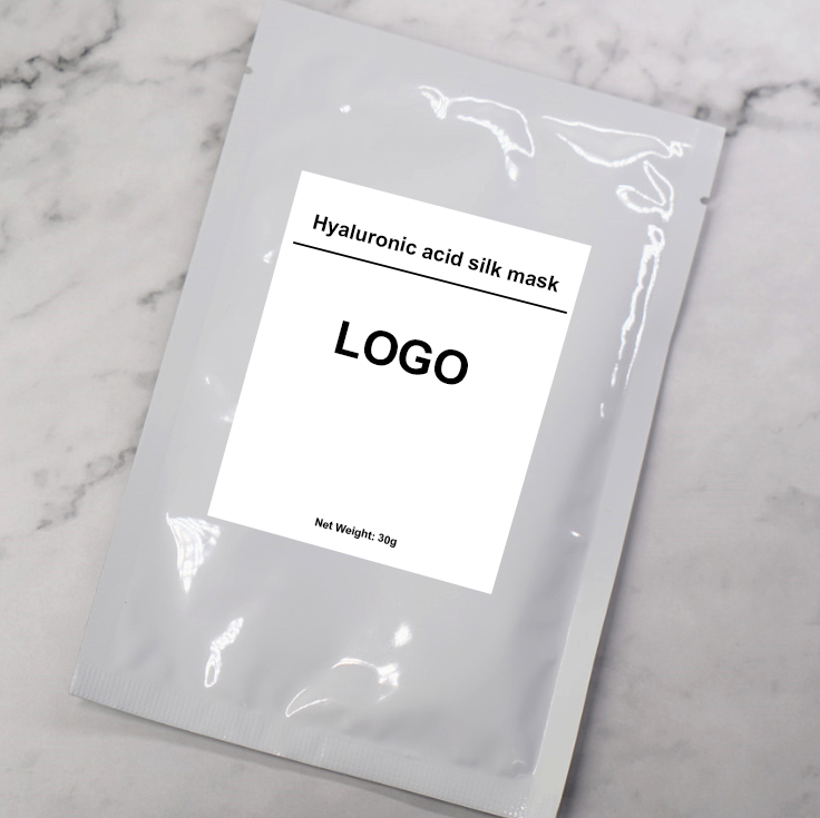 Частной марки OEM увлажняющий хлопок целлюлозная лицевая маска для лица с гиалуроновой кислотой, Смягчающая маска для ухода за кожей маска