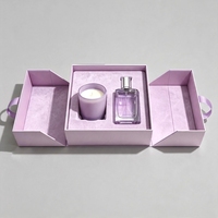 Boîte cadeau parfum créative multicouche en carton rigide personnalisé avec tiroirs et plateau en mousse pour flacons de 30 ml, 50 ml et 100 ml