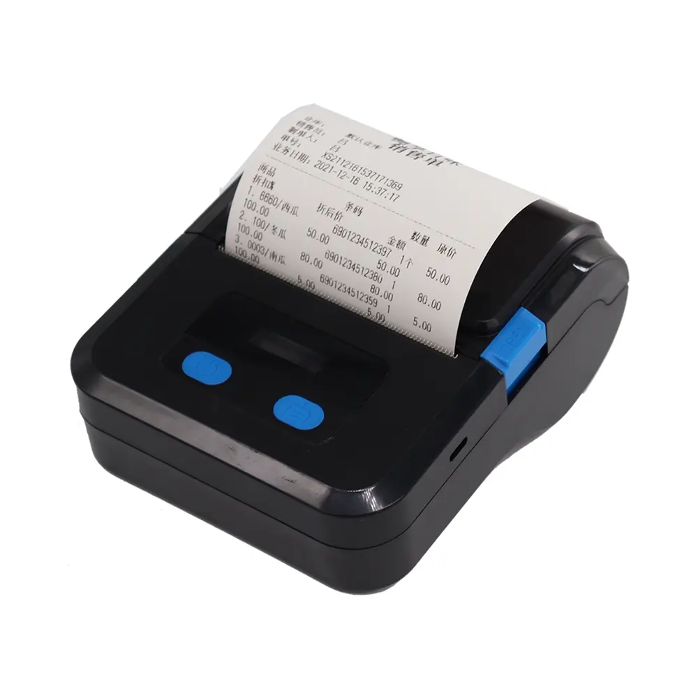 Экспресс-счет 80 мм портативный термопринтер 3-дюймовый принтер для печати с командой ESC/POS Bluetooths беспроводной чековый принтер