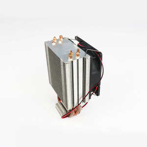 Radiateur en aluminium d'alimentation personnalisée d'usine dissipateur de chaleur de ventilateur d'unité centrale à tour unique avec 4 caloducs - Product Image 1