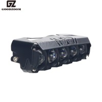 GOODZOOM Phare de travail LED bicolore pour camion et voiture 12V, projecteur LED pour moto, projecteur LED 6000K 3000K, projecteurs pour voiture 25W