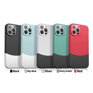 Chặn Màu Nối Cao Cấp PC Vỏ Cứng Cho iPhone 12 13 14 15 Promax Chống-Mùa Thu Phụ Kiện Điện Thoại <span class=keywords><strong>2025</strong></span> - Product Image 2