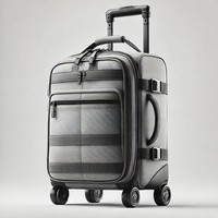 Sac à dos de voyage de luxe 20L, bagage souple à roulettes, résistant à l'eau, portable, pour voyages d'affaires, valise à roulettes pour avion