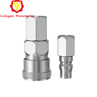 PF pneumatique type C autobloquant fer chromé Joint compresseur d'air pompe raccord raccord rapide accessoires Pu Tube tuyau