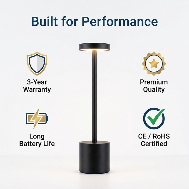 USB Cordless Metal Table Light Rechargeable Portable Battery Operated Flexible Touch Control Dimming LED Modern Design