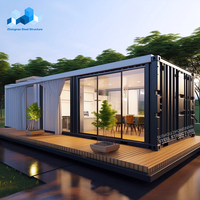 Petite maison préfabriquée de 20 pieds conteneur d'expédition modulaire portable maison préfabriquée hôtel avec kit de salle de bain