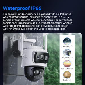 户外双镜头 4MP 高清 1080P CMOS 传感器安全摄像头全彩夜视 WiFi 360 度球型摄像头云运动检测 - Product Image 2