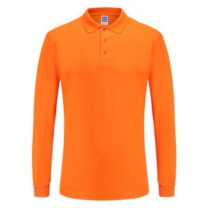 260 Gsm CVC Cotton Blend Men's Unisex <strong>Long</strong> <strong>Sleeve</strong> Wholesale Solid Blank Plain Casual Polo <strong>T</strong>-<strong>shirt</strong> <strong>T</strong> <strong>Shirt</strong> Golf Polo <strong>Shirt</strong> - Product Image 2