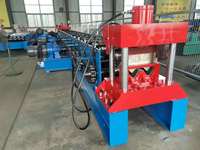 Machine de formage automatique de garde-corps routiers à deux ondes de haute précision avec perforation de trous