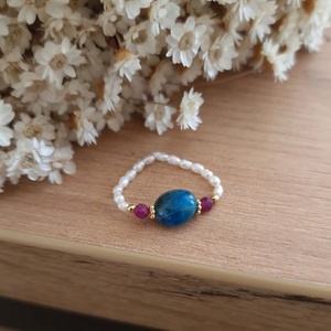 New Arrival Fashion Statement Freshwater Pearl Elastic <b>Rings</b> with Heart Shell Beads Handmade Tiny Pearl <b>Ring</b> Gift for Bridesmaid - Product Image 4