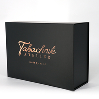 Caja de Regalo Rígida Plegable Personalizada con Logotipo en Dorado para Empaque de Cosméticos, Cuidado de la Piel y Joyería