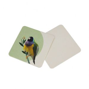 Eco-Friendly Degradable Beer Coaster <b>Seed</b> Custom Disposable Printed Drink <b>Paper</b> Tea Coasters - Product Image 2