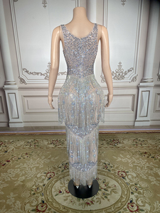 Abito <span class=keywords><strong>da</strong></span> <span class=keywords><strong>Sera</strong></span> Novance Y2904 con Gonna a Palloncino e Nappe, Elegante Vestito <span class=keywords><strong>da</strong></span> Cerimonia per Matrimoni e Feste di Compleanno 2023 - Product Image 3